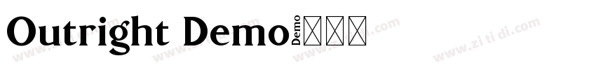 Outright Demo字体转换